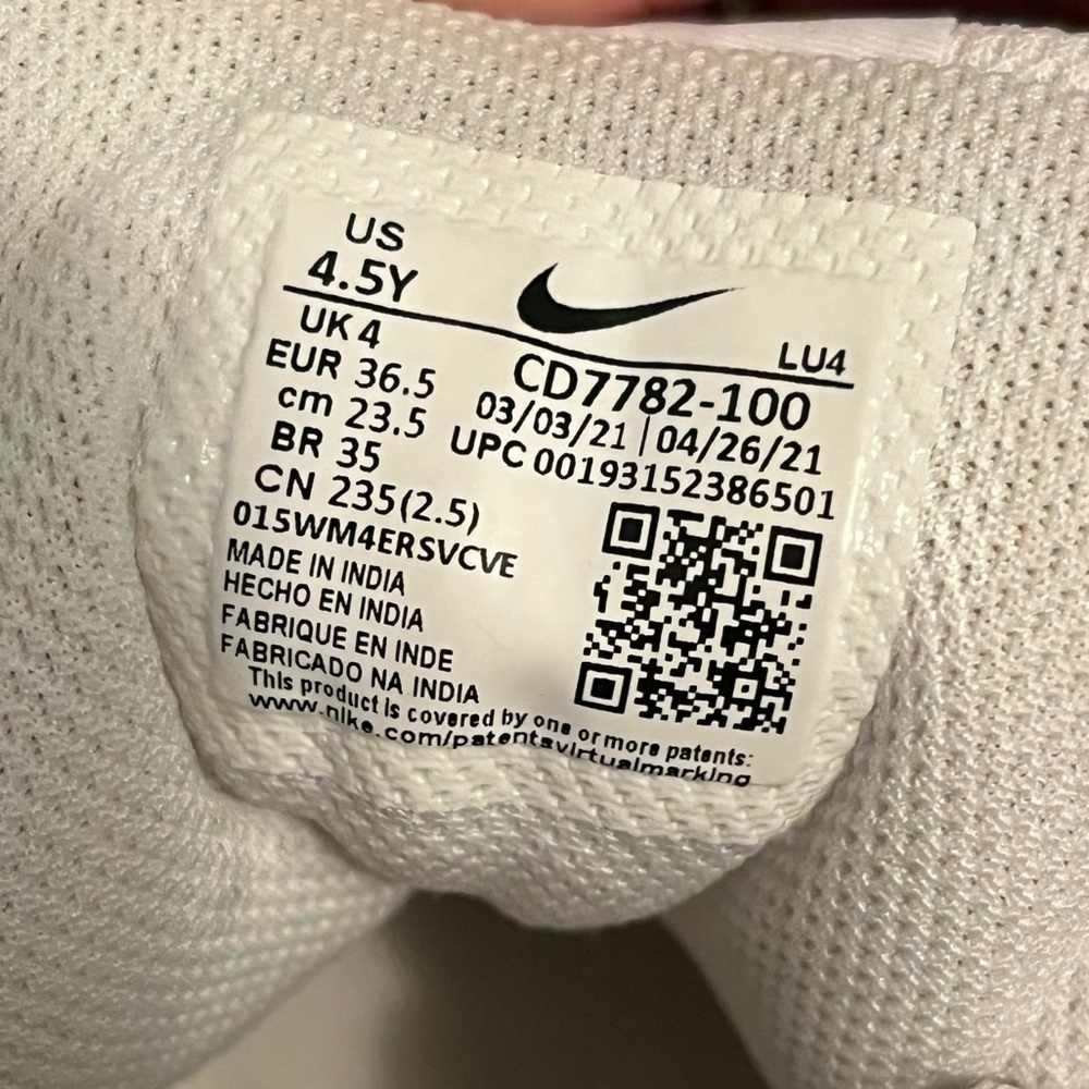 Nike All-White High-Top Sneakers - Picture 5 of 5